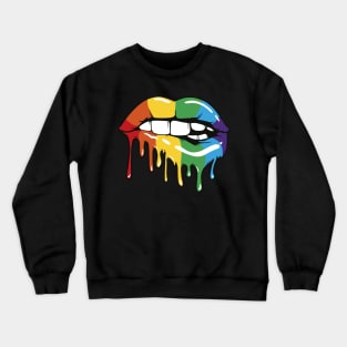 Rainbow Lips Crewneck Sweatshirt